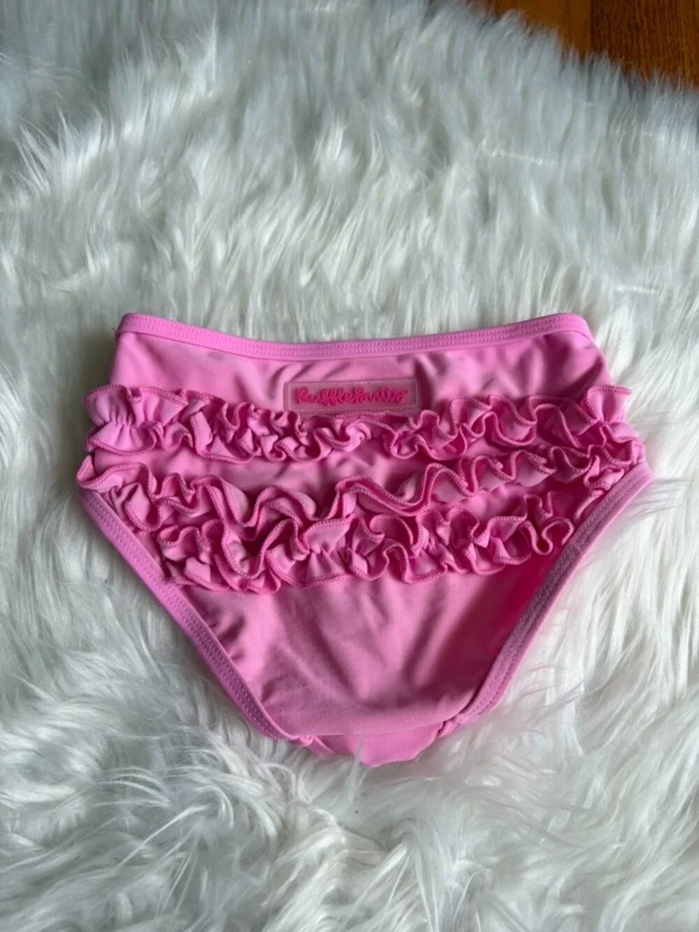 RuffleButts Pink Bathing Suit Bottoms Girls 6